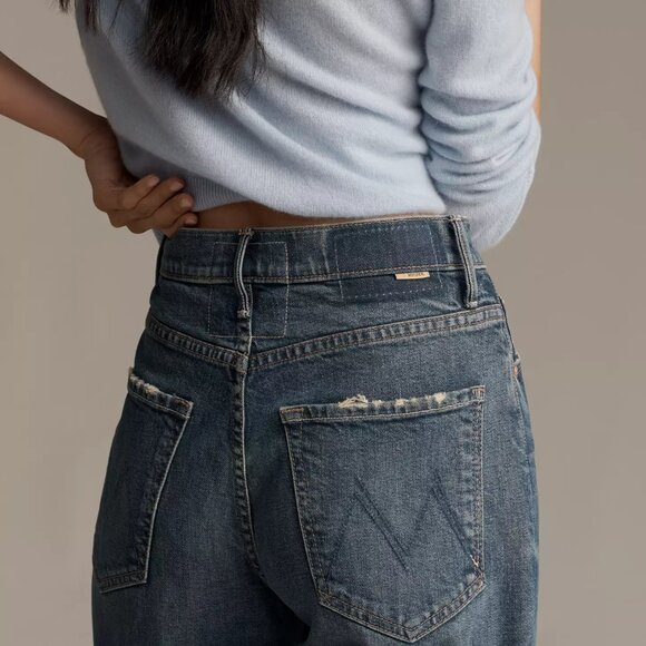 NWT Mother The Lasso Sneak High Rise Wide Leg Jeans, Punk Nouveau Size 30 $278 - Picture 3 of 16